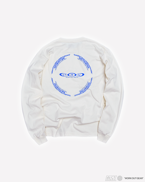 MRK LONG SLEEVE TEE FADE WHITE