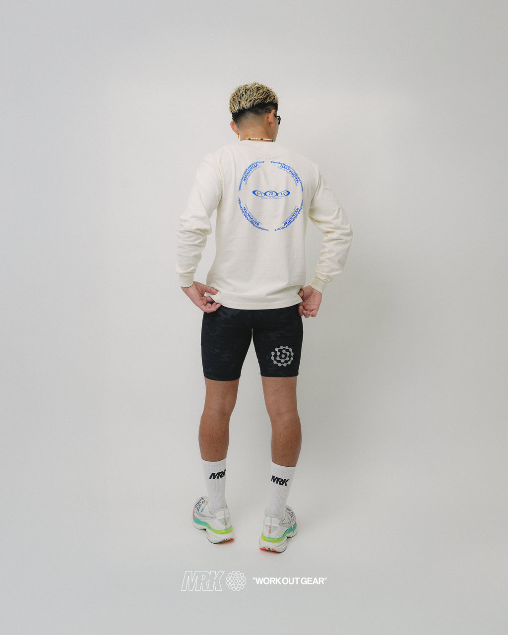 MRK LONG SLEEVE TEE FADE WHITE