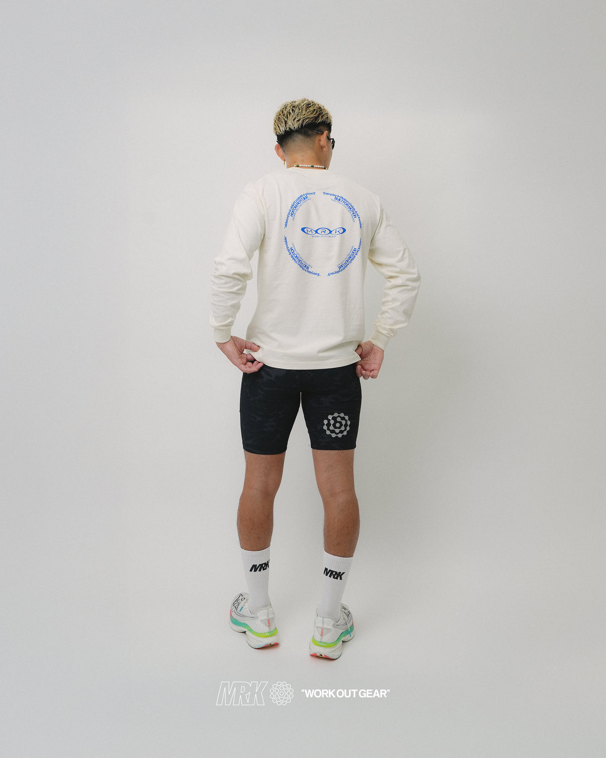 MRK LONG SLEEVE TEE FADE WHITE
