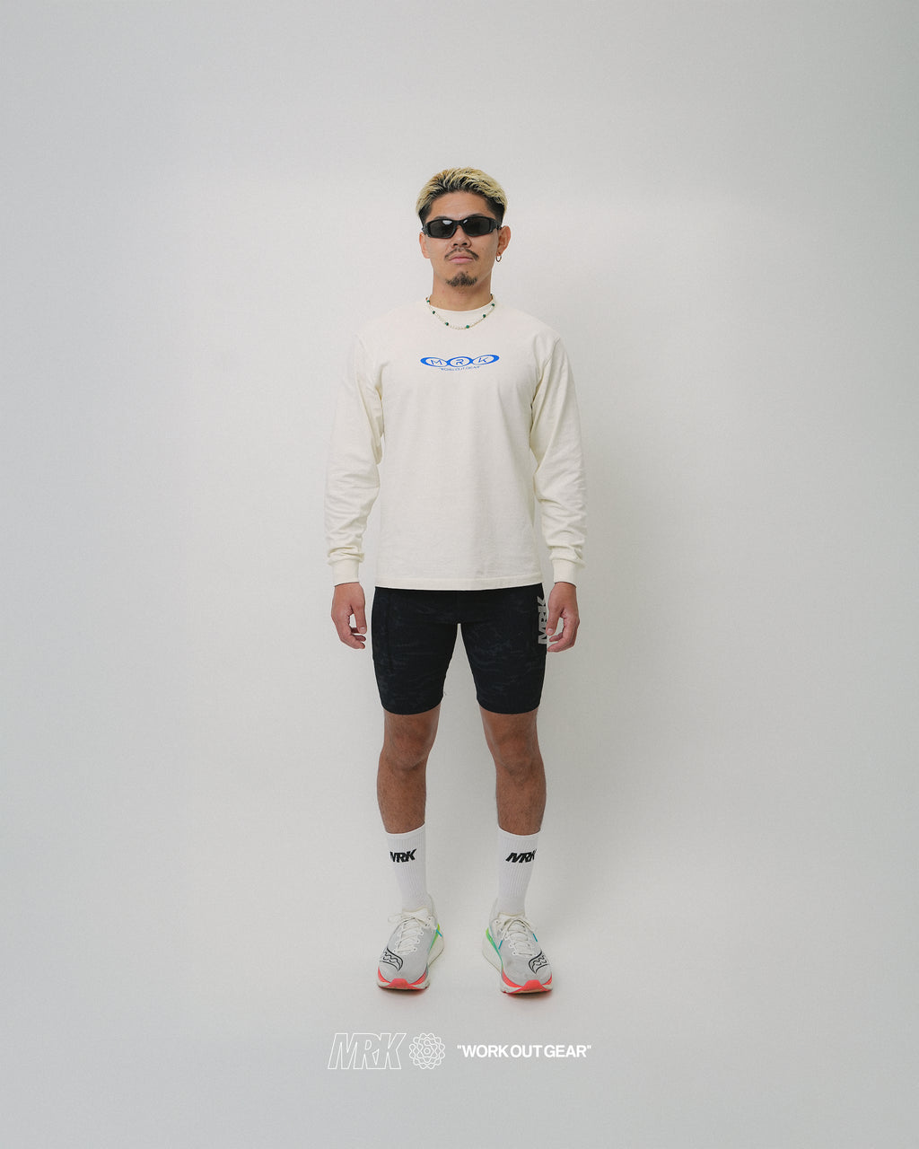 MRK LONG SLEEVE TEE FADE WHITE