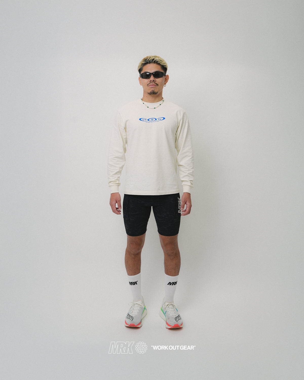 MRK LONG SLEEVE TEE FADE WHITE
