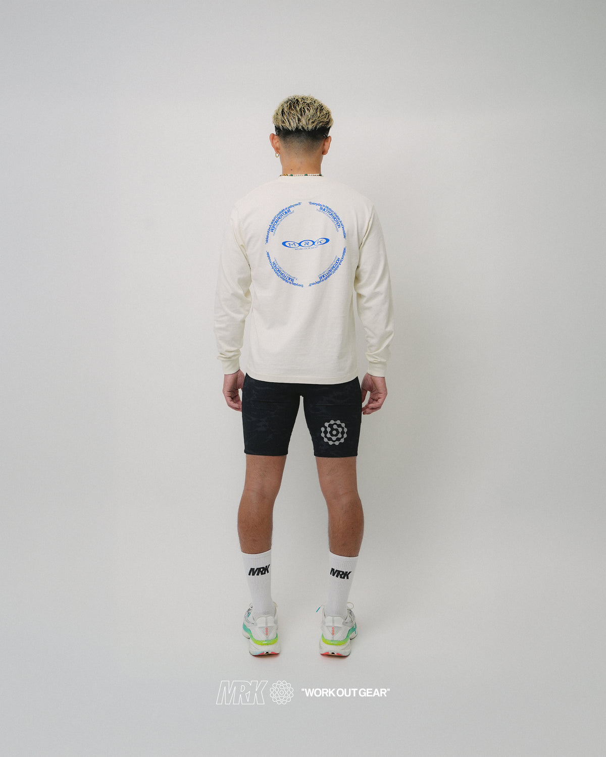 MRK LONG SLEEVE TEE FADE WHITE