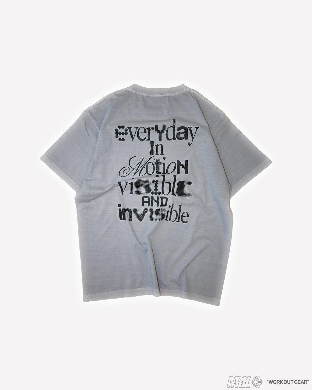 WORKOUT BACKLOGO TEE　GR