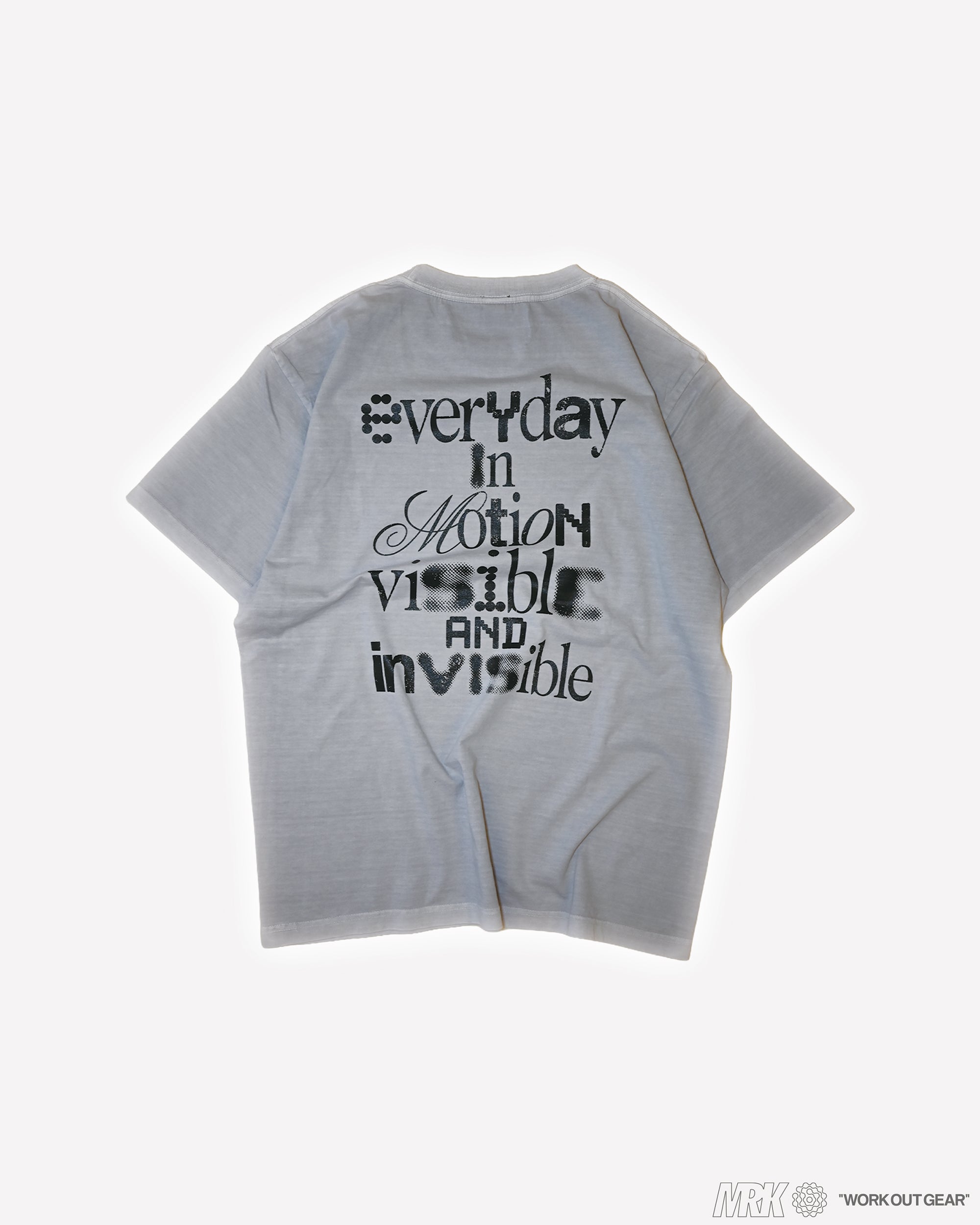 WORKOUT BACKLOGO TEE　GR